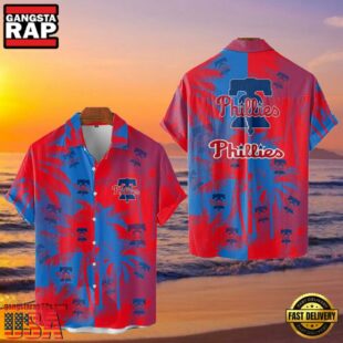 MLB Philadelphia Phillies Tropical Palm Trees Style Hot Trending Hawaiian Shirt