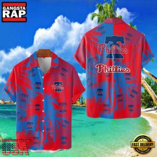 MLB Philadelphia Phillies Tropical Palm Trees Style Hot Trending Hawaiian Shirt