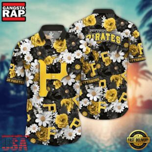 MLB Pittsburgh Pirates Daisy Delight Hawaiian Shirt
