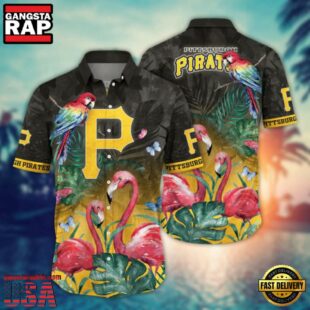 MLB Pittsburgh Pirates Flamingo Paradise Hawaiian Shirt
