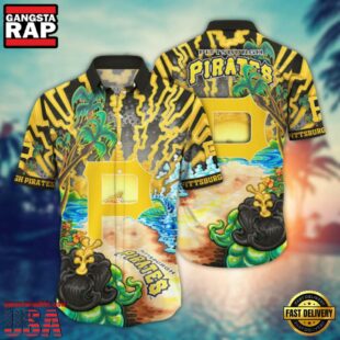 MLB Pittsburgh Pirates Island Paradise Hawaiian Shirt