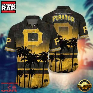 MLB Pittsburgh Pirates Tropical Sunset Hawaiian Shirt