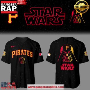 MLB Pittsburgh Pirates x Star Wars Black Color Baseball Jersey