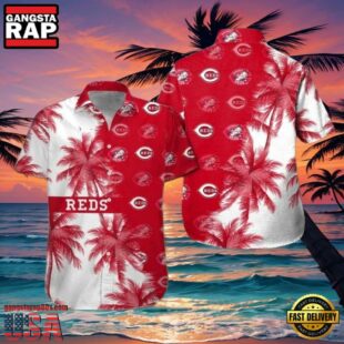 MLB Red Hot Palms Cincinnati Reds Hot Summer Aloha Shirt Summer Vibes