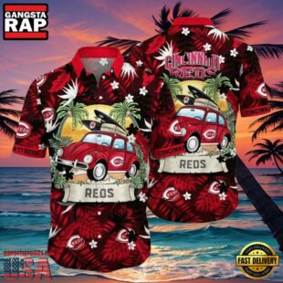 MLB Retro Roadster Reds Fan Cincinnati Reds Hot Summer Hawaiian Shirt