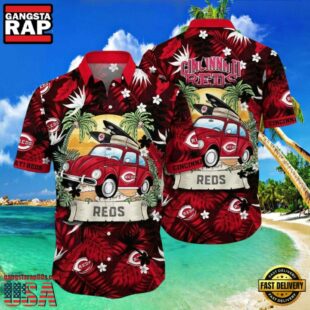 MLB Retro Roadster Reds Fan Cincinnati Reds Hot Summer Hawaiian Shirt