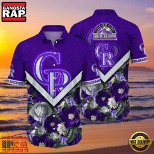 MLB Royal Rockies Garden Colorado Rockies Tropical Floral Shirt