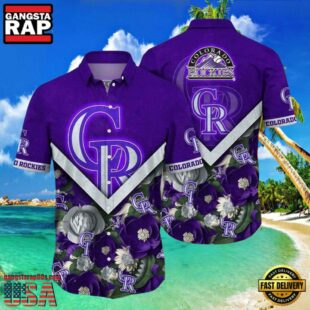 MLB Royal Rockies Garden Colorado Rockies Tropical Floral Shirt