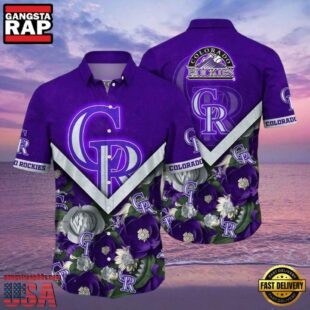 MLB Royal Rockies Garden Colorado Rockies Tropical Floral Shirt