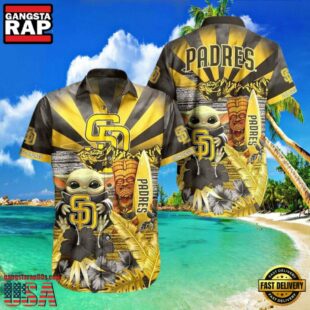 MLB San Diego Padres Baby Yoda Aloha Hawaiian Shirt