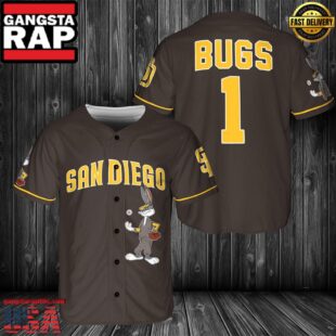 MLB San Diego Padres Bugs Bunny Baseball Jersey Shirt