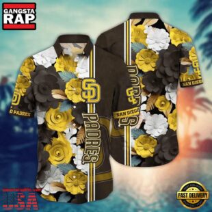 MLB San Diego Padres Golden Garden Hawaiian Shirt
