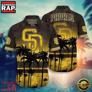MLB San Diego Padres Sunset Vibes Hawaiian Shirt