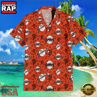 MLB San Francisco Giants Team Camo Orange Style Hot Trending Hawaiian Shirt