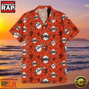 MLB San Francisco Giants Team Camo Orange Style Hot Trending Hawaiian Shirt