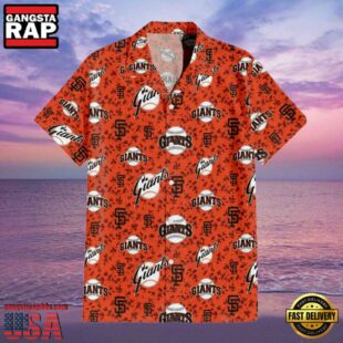 MLB San Francisco Giants Team Camo Orange Style Hot Trending Hawaiian Shirt
