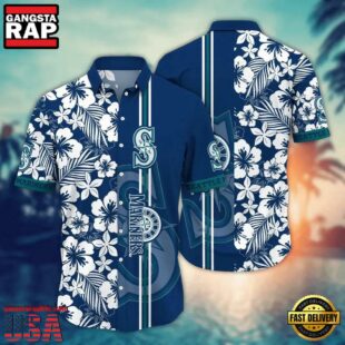 MLB Seattle Mariners Flower Aloha Hawaiian Shirts