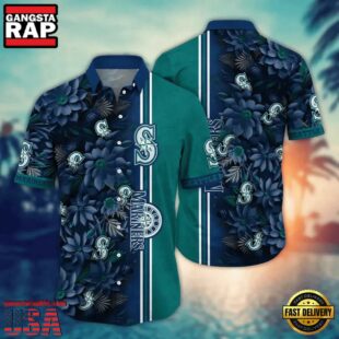 MLB Seattle Mariners Flower Palm Tree Baseball Hawaiian Shirts