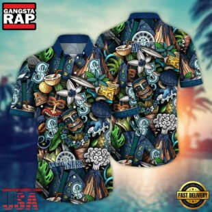 MLB Seattle Mariners Flower Palm Tree Hot Hawaiian Shirts