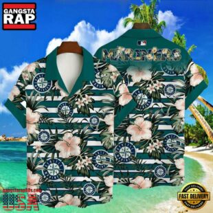 MLB Seattle Mariners Flower Tropical Style Hot Trending Hawaiian Button Down Shirt