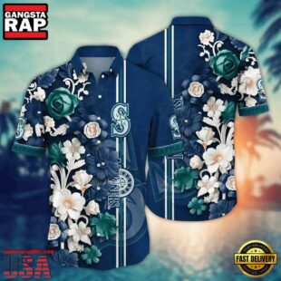 MLB Seattle Mariners Tidal Wave Hawaiian Shirt