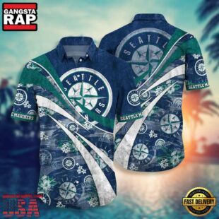 MLB Seattle Mariners Tropical Surf Hawaiian Shirt