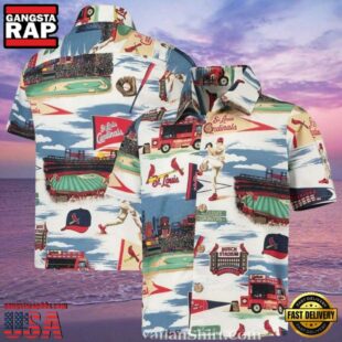 MLB St. Louis Cardinals Stadium Graphic Aloha Hawaiian Shirt.jpg 1Group
