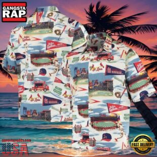 MLB St. Louis Cardinals Stadium Landscape Aloha Hawaiian Shirt.jpg 1Group