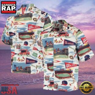 MLB St. Louis Cardinals Stadium Landscape Aloha Hawaiian Shirt.jpg 1Group