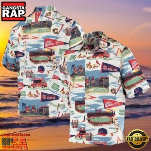 MLB St. Louis Cardinals Stadium Landscape Aloha Hawaiian Shirt.jpg 1Group