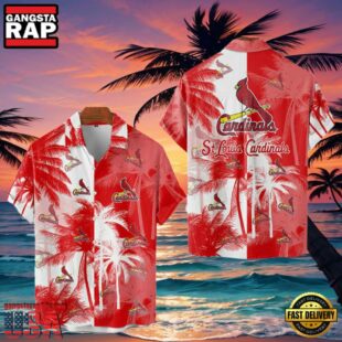 MLB St. Louis Cardinals Tropical Palm Trees Style Hot Trending Hawaiian Shirt