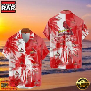 MLB St. Louis Cardinals Tropical Palm Trees Style Hot Trending Hawaiian Shirt