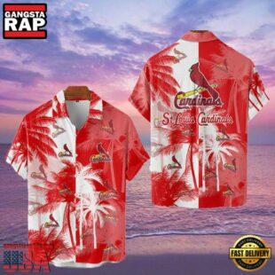 MLB St. Louis Cardinals Tropical Palm Trees Style Hot Trending Hawaiian Shirt