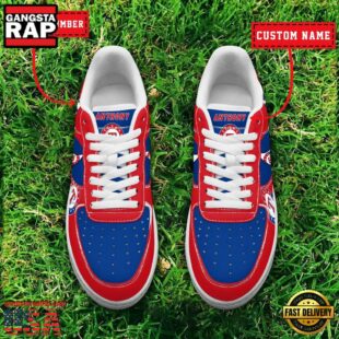 MLB Texas Rangers Baseball Team Design Air Force 1 Shoes Sneaker