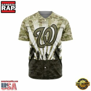 MLB Washington Nationals Special Honor Veterans Design Baseball Jersey