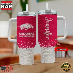 NCAA Arkansas Razorbacks Personalized Stanley Diamond Tumbler 40oz