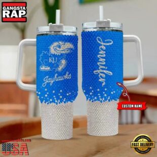 NCAA Kansas Jayhawks Personalized Stanley Diamond Tumbler 40oz