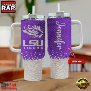 NCAA LSU Tigers Personalized Stanley Diamond Tumbler 40oz