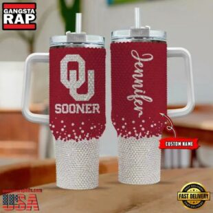 NCAA Oklahoma Sooners Personalized Stanley Diamond Tumbler 40oz