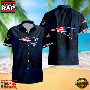 New England Patriots Palm Tree Garden Pattern Hawaii Shirt
