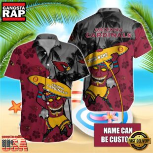 NFL Arizona Cardinals Retro Custom Name Hawaiian Shirts