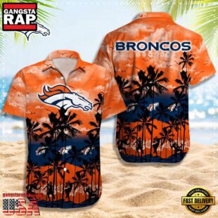 NFL Denver Broncos Logo Team Vintage Hawaiian Shirt