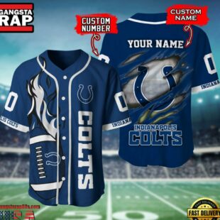 NFL Indianapolis Colts Team Logo Litmited Edition Baseball Jersey