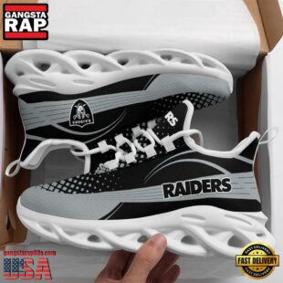 NFL Las Vegas Raiders Waves Pattern Max Soul Shoes