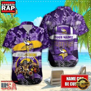 NFL Minnesota Vikings Mascot Football Hawaiian Shirt