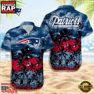 NFL New England Patriots Logo Team Vintage Hawaiian Shirt