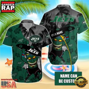 NFL New York Jets Retro Custom Name Hawaiian Shirts