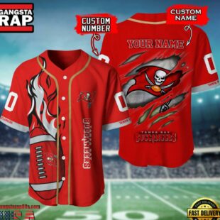 NFL Tampa Bay Buccaneers Team Logo Litmited Edition Baseball Jersey