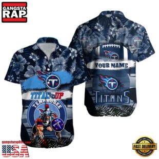 NFL Tennessee Titans Mascot Football Hawaiian Shirt