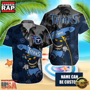 NFL Tennessee Titans Retro Custom Name Hawaiian Shirts